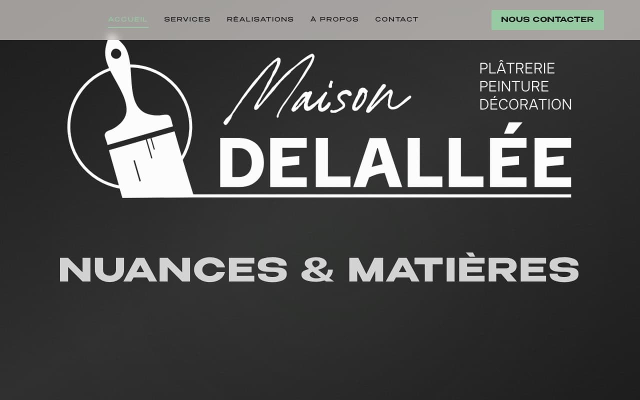 Site vitrine de Maison Delallée, artisan plâtrier-décorateur à Oyonnax