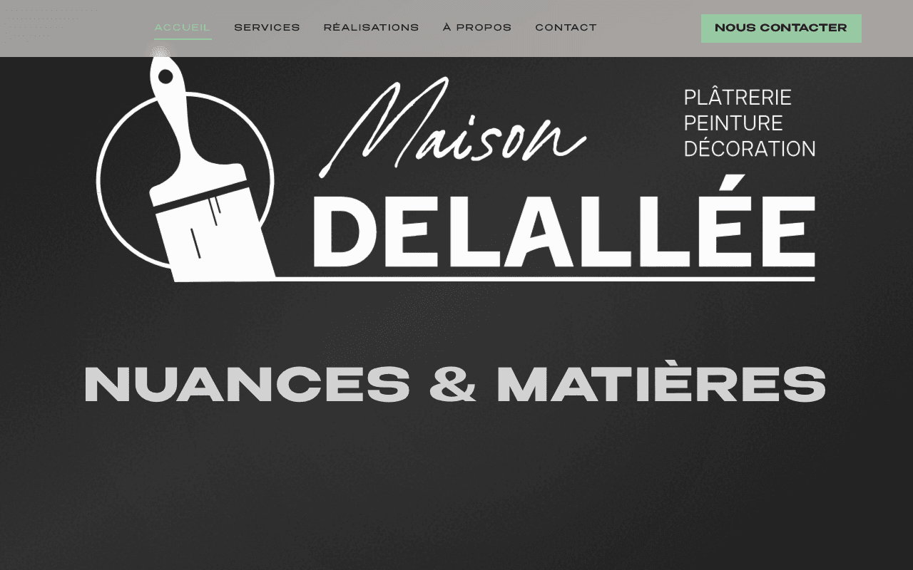 Site vitrine de Maison Delallée, artisan plâtrier-décorateur à Oyonnax